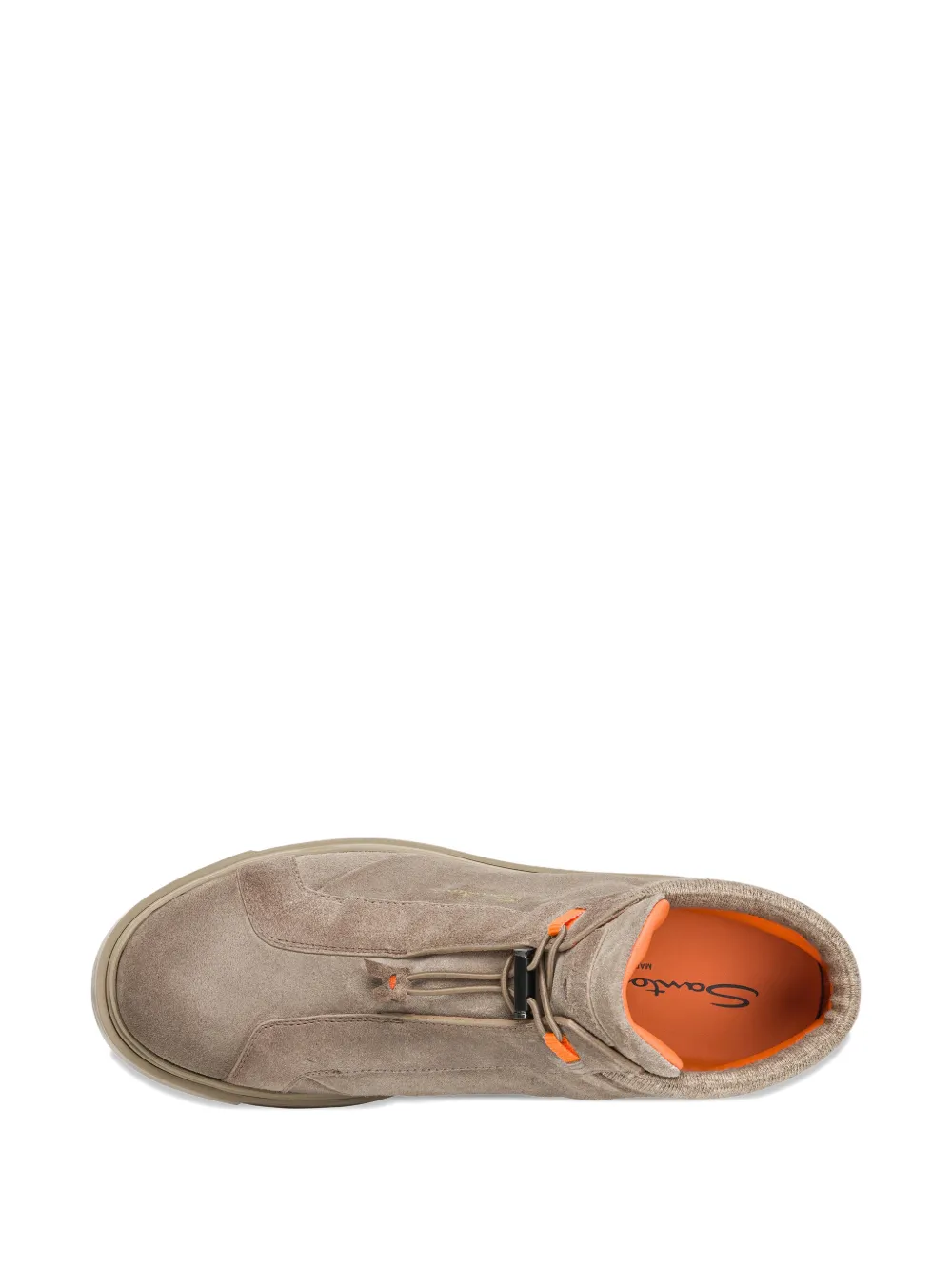 Santoni Suède wandellaarzen Bruin