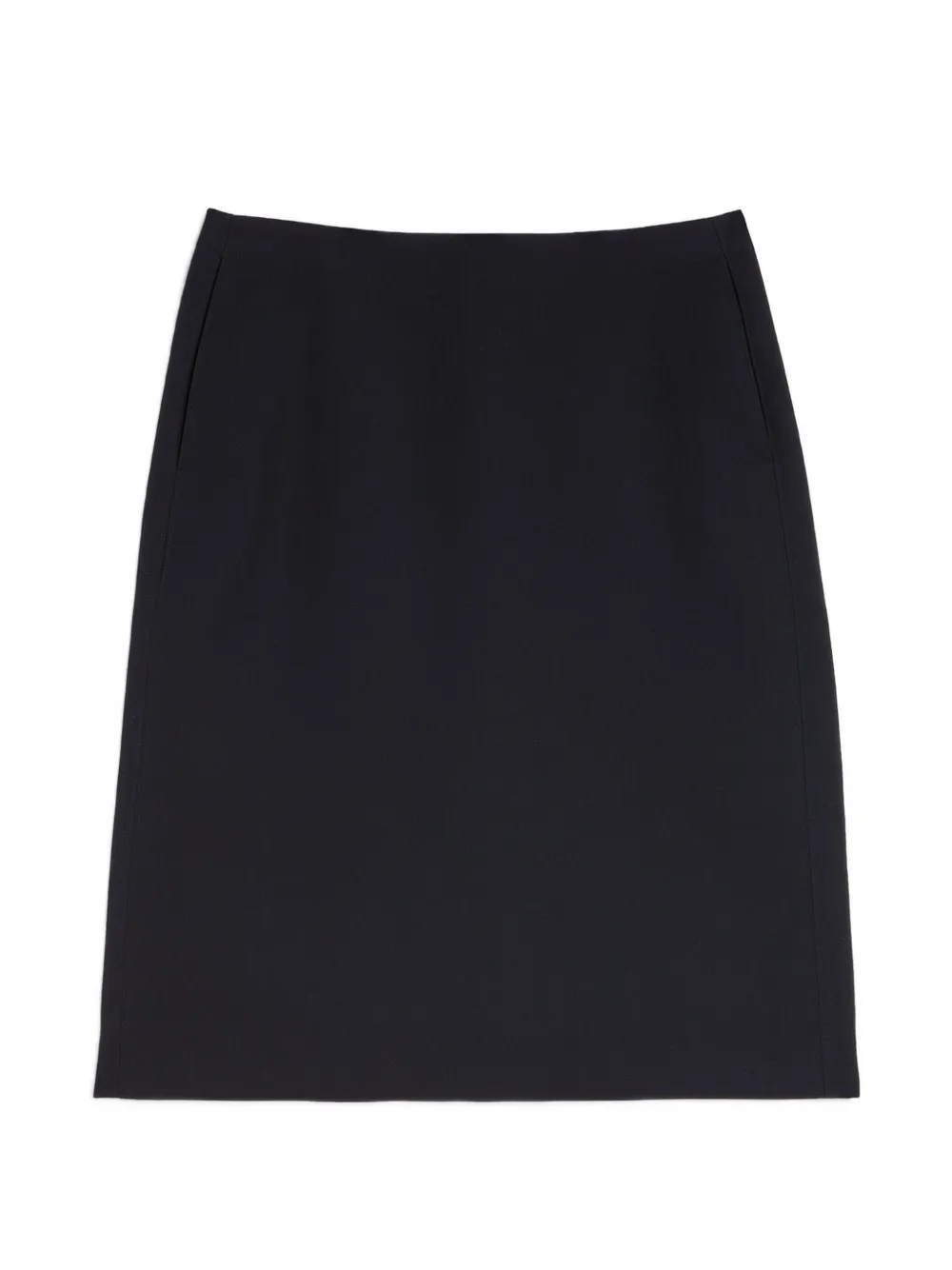 Jil Sander Midirock in A-Linie - Schwarz