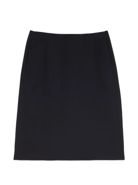 Jil Sander A-line wool midi skirt