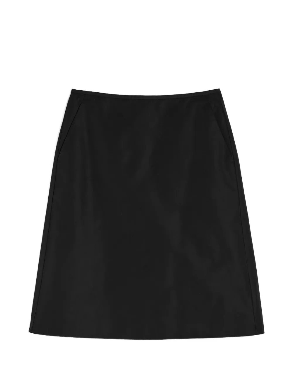 Jil Sander A-line midi skirt - Nero