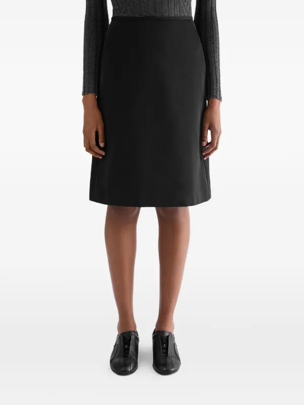 Jil Sander Aラインスカート | ブラック | FARFETCH JP