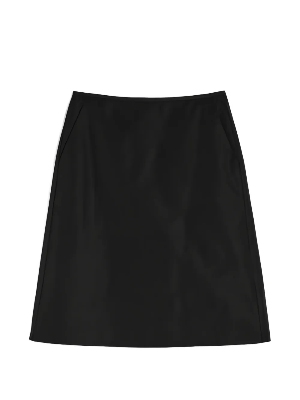 Jil Sander A-line midi skirt - Schwarz