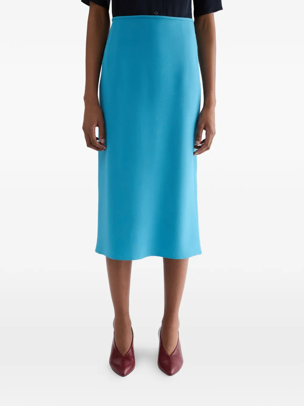 Jil Sander High waist kokerrok Blauw