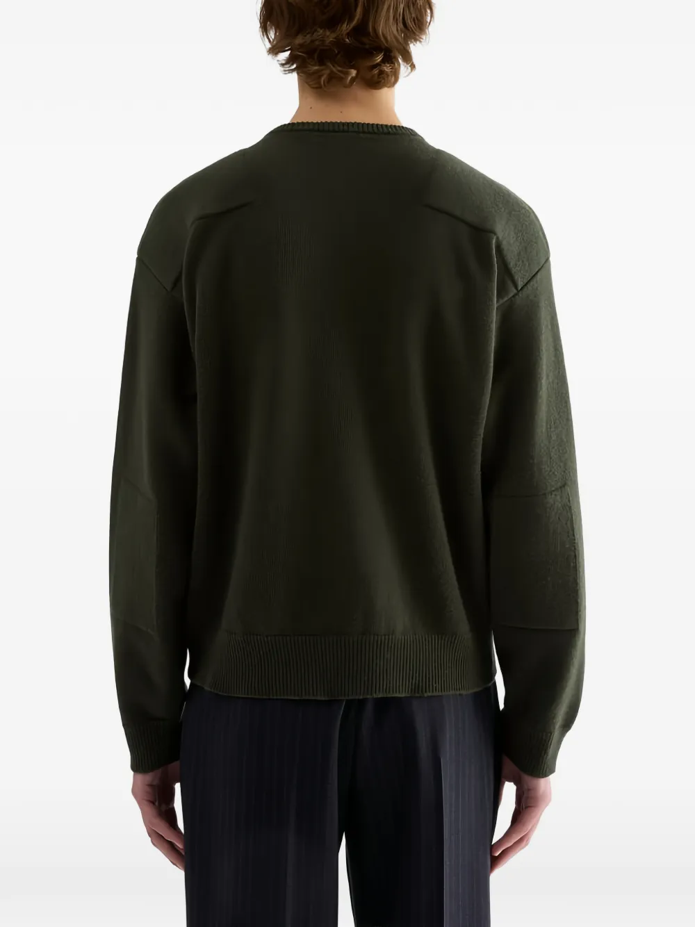 Jil Sander Trui met verlaagde schouders Groen