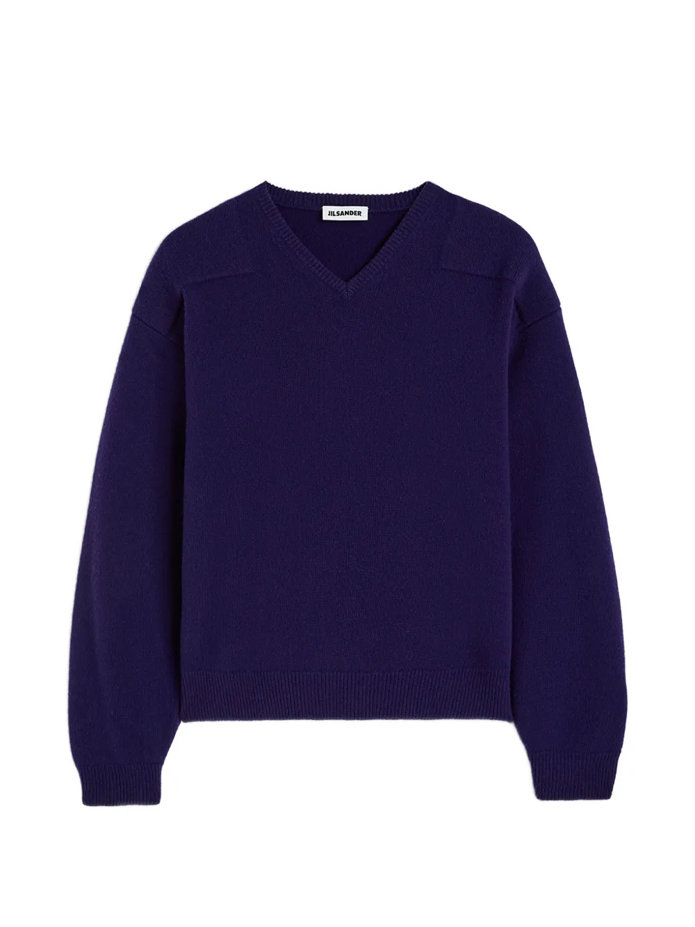 Jil Sander drop-shoulder V-neck sweater - Viola
