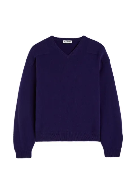 Jil Sander drop-shoulder V-neck sweater