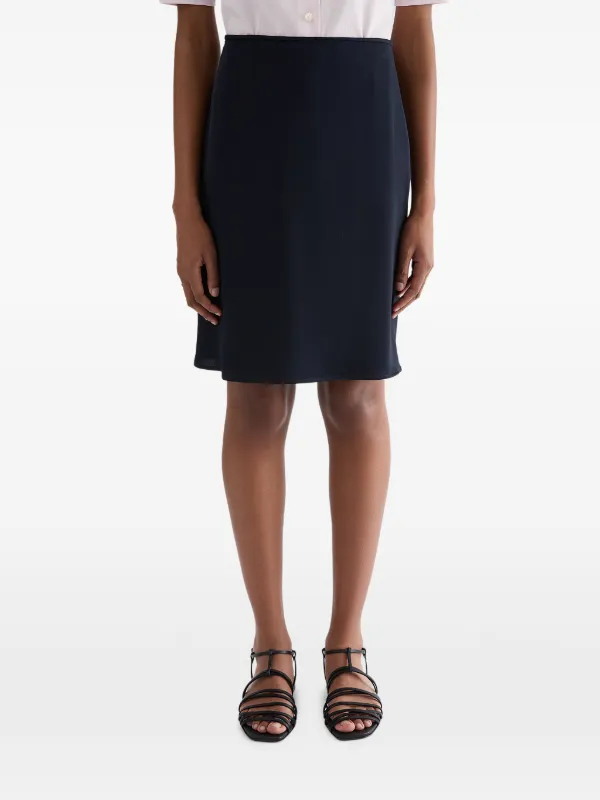 極美品　JIL SANDER ジルサンダー　シープレザー　スカート　ブルー 極美品 JIL SANDER ジルサンダー シープレザー スカート ブルー Jil