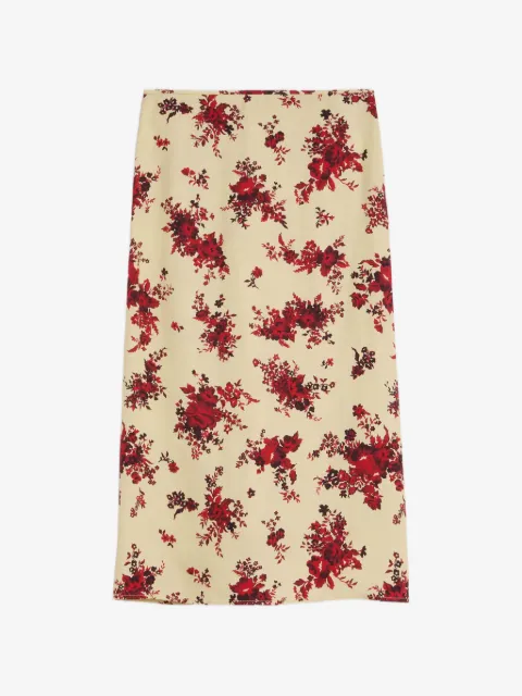 Jil Sander floral-print pencil midi skirt