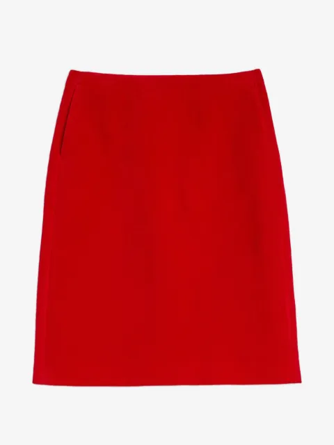Jil Sander A-line velvet mini skirt