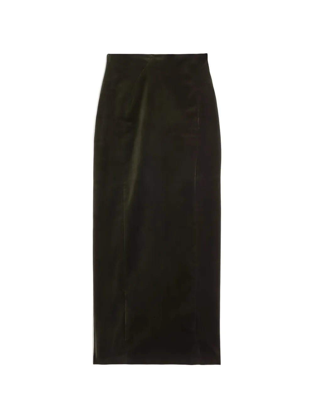 Jil Sander Fluwelen high waist rok Groen