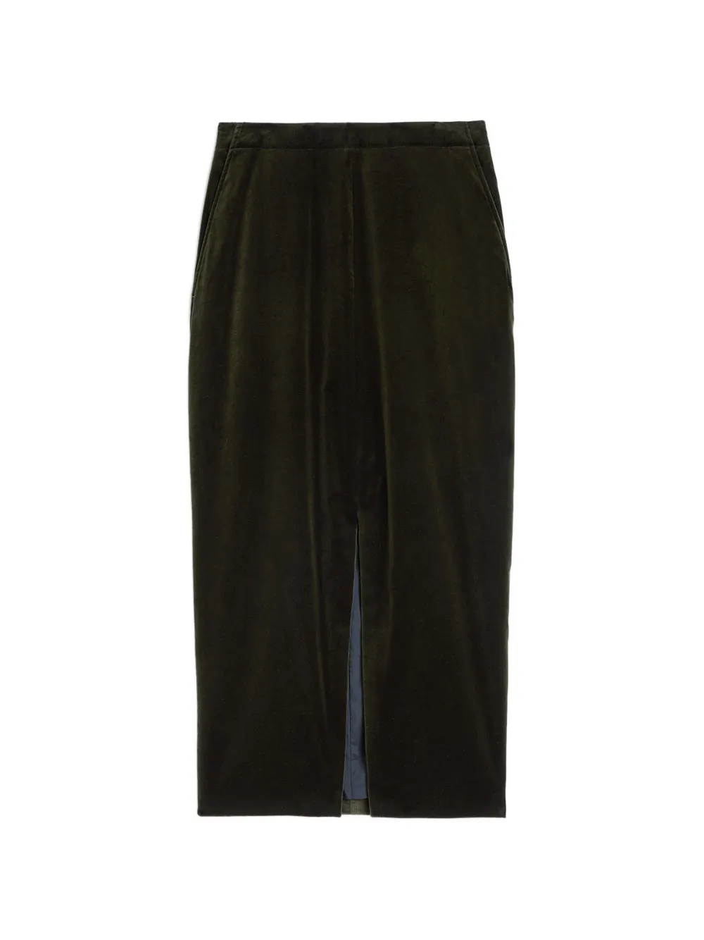 Jil Sander Gonna midi con spacco - Verde