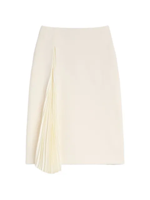 Jil Sander pleated asymmetric midi skirt