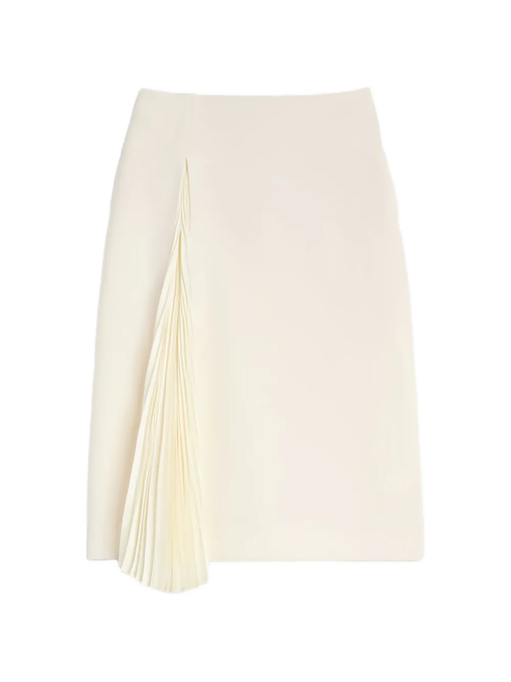 Jil Sander Asymmetrische plooirok Beige