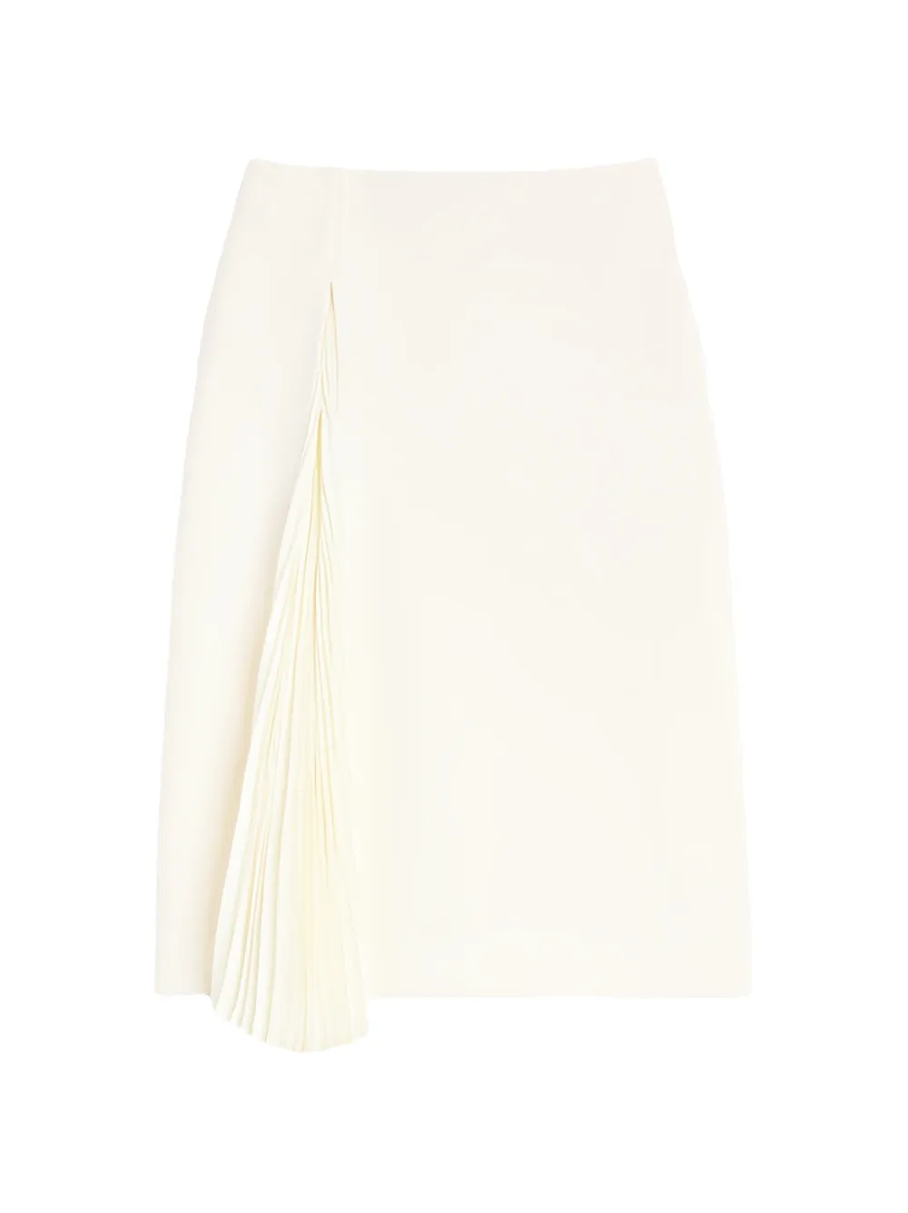 Jil Sander pleated asymmetric midi skirt - Toni neutri