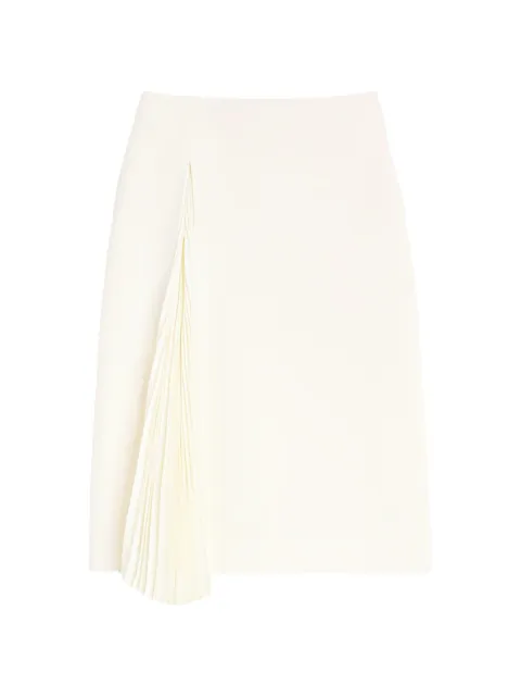Jil Sander wool sablé pleated skirt