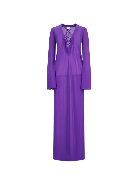 THE ANDAMANE Ava lace-up dress