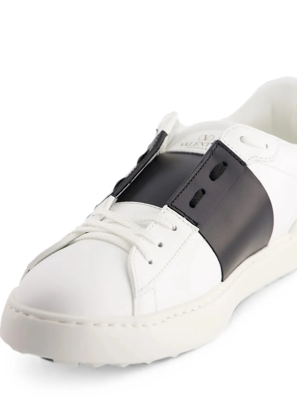 Valentino Garavani rockstud leather sneakers Wit