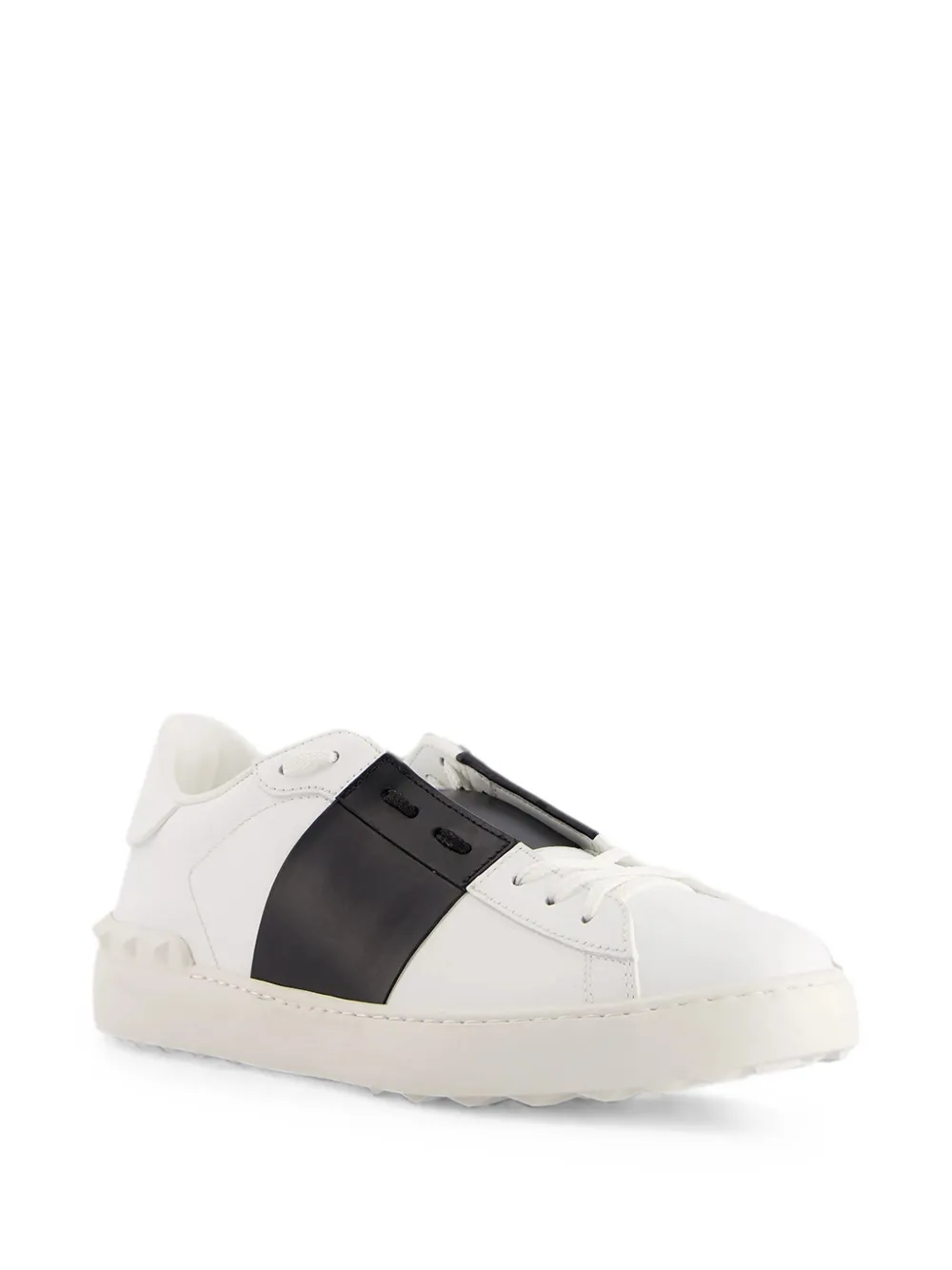 Valentino Garavani rockstud leather sneakers Wit