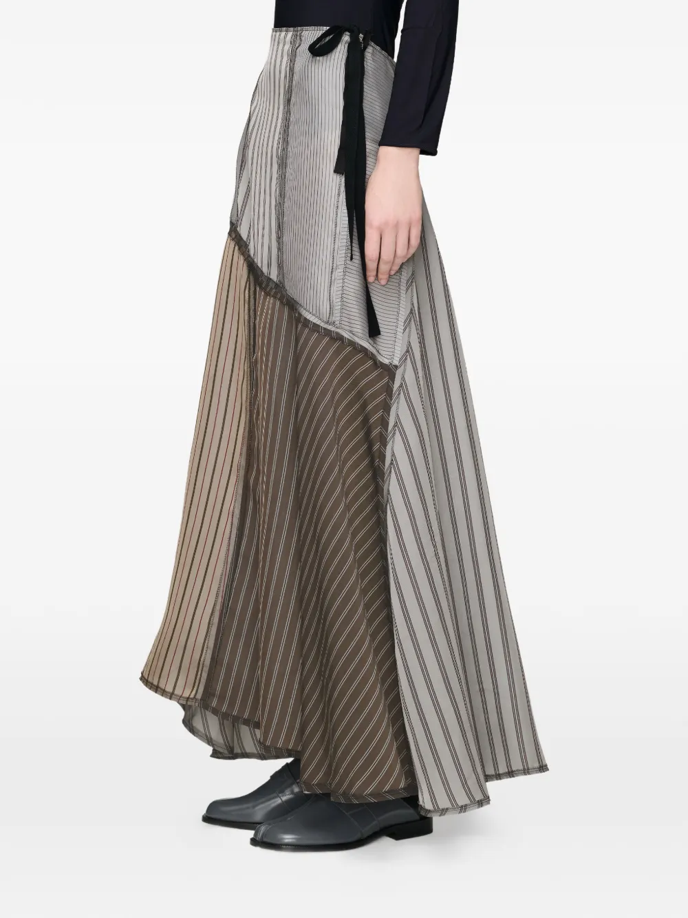 Maison Margiela Maxi-rok met patchwork Grijs