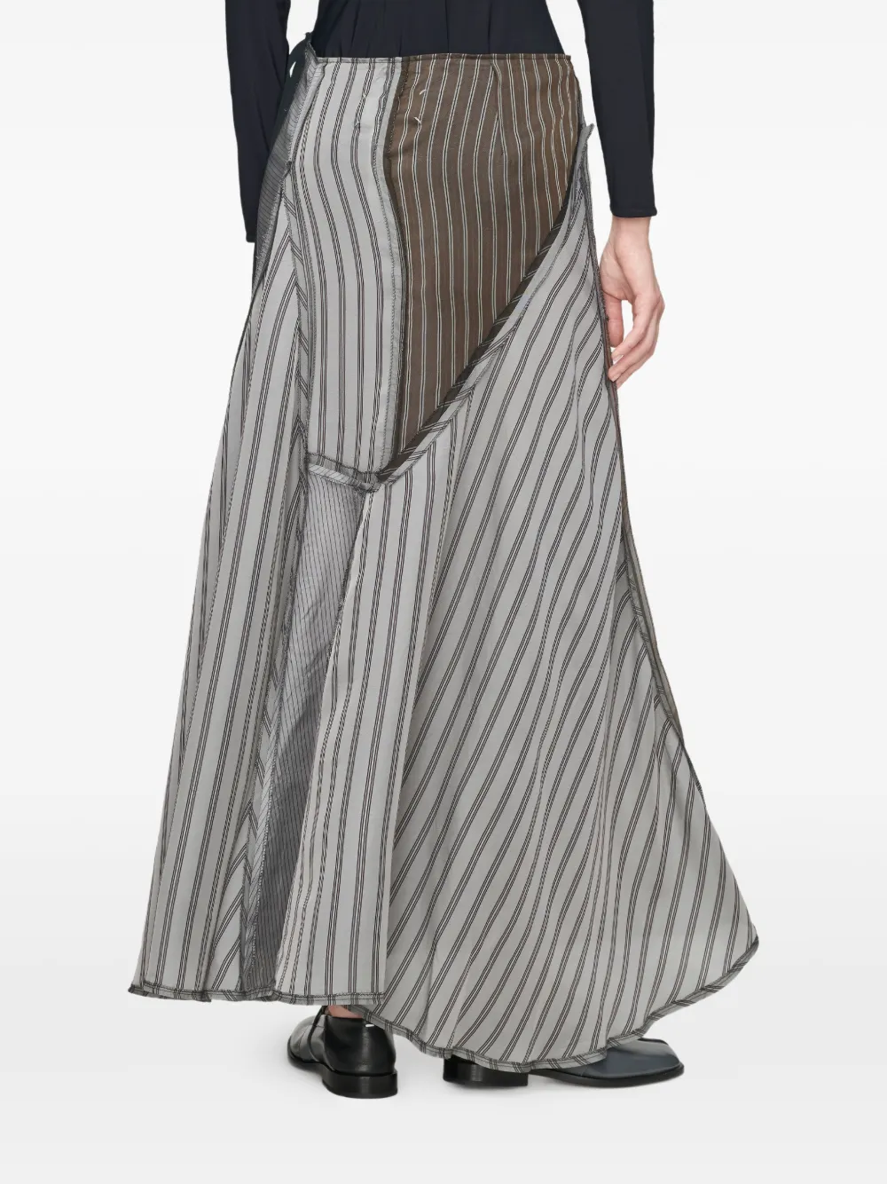 Maison Margiela Maxi-rok met patchwork Grijs