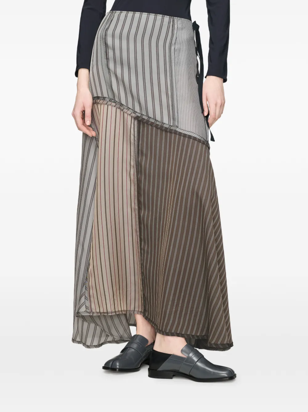 Maison Margiela Maxi-rok met patchwork Grijs
