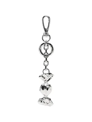 Maison Margiela Four Stitches Tag Keyring | Black | FARFETCH