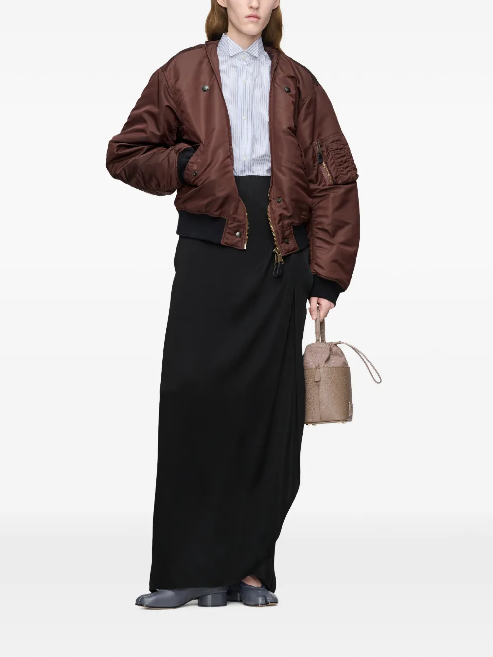 Maison Margiela Straight maxi-rok Zwart