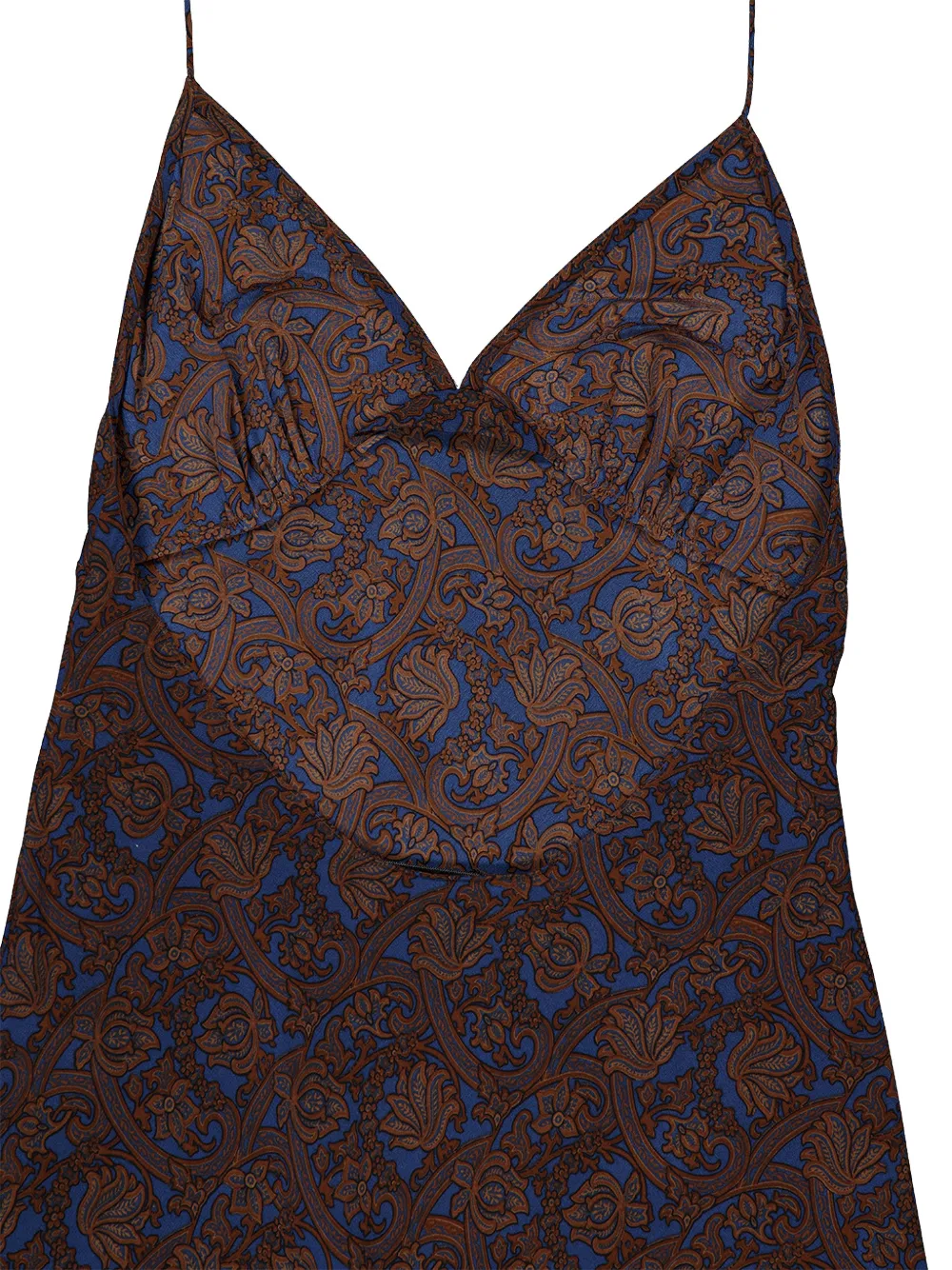 Matteau Zijden maxi-jurk met halternek Blauw
