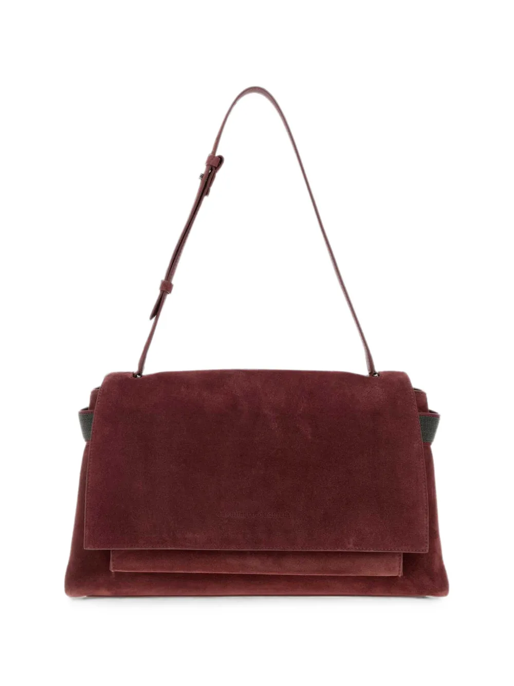 Brunello Cucinelli Borsa a spalla con decorazione - Rosso