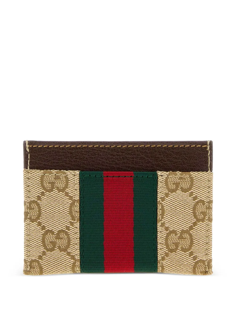 Gucci Pasjeshouder met Horsebit-streep Beige