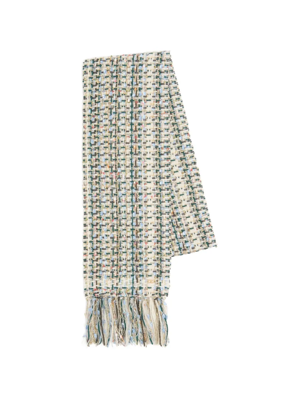 Valentino Garavani VLogo Signature wollen en kasjmier sjaal Beige