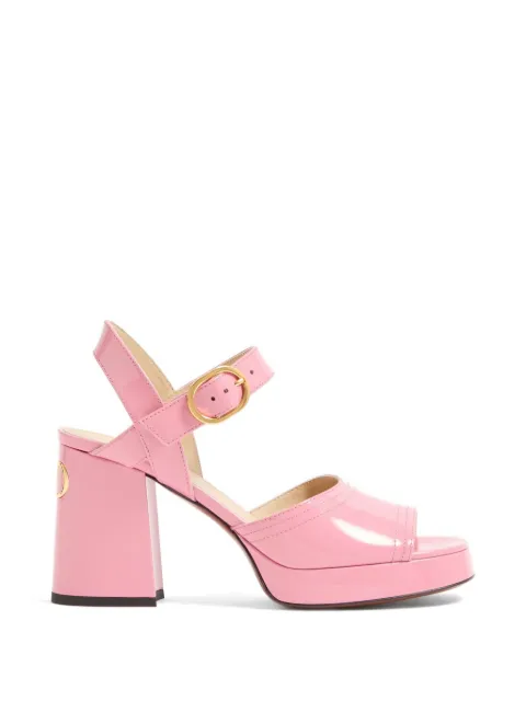 Valentino Garavani — Fawcette platform sandals in polished calfskin