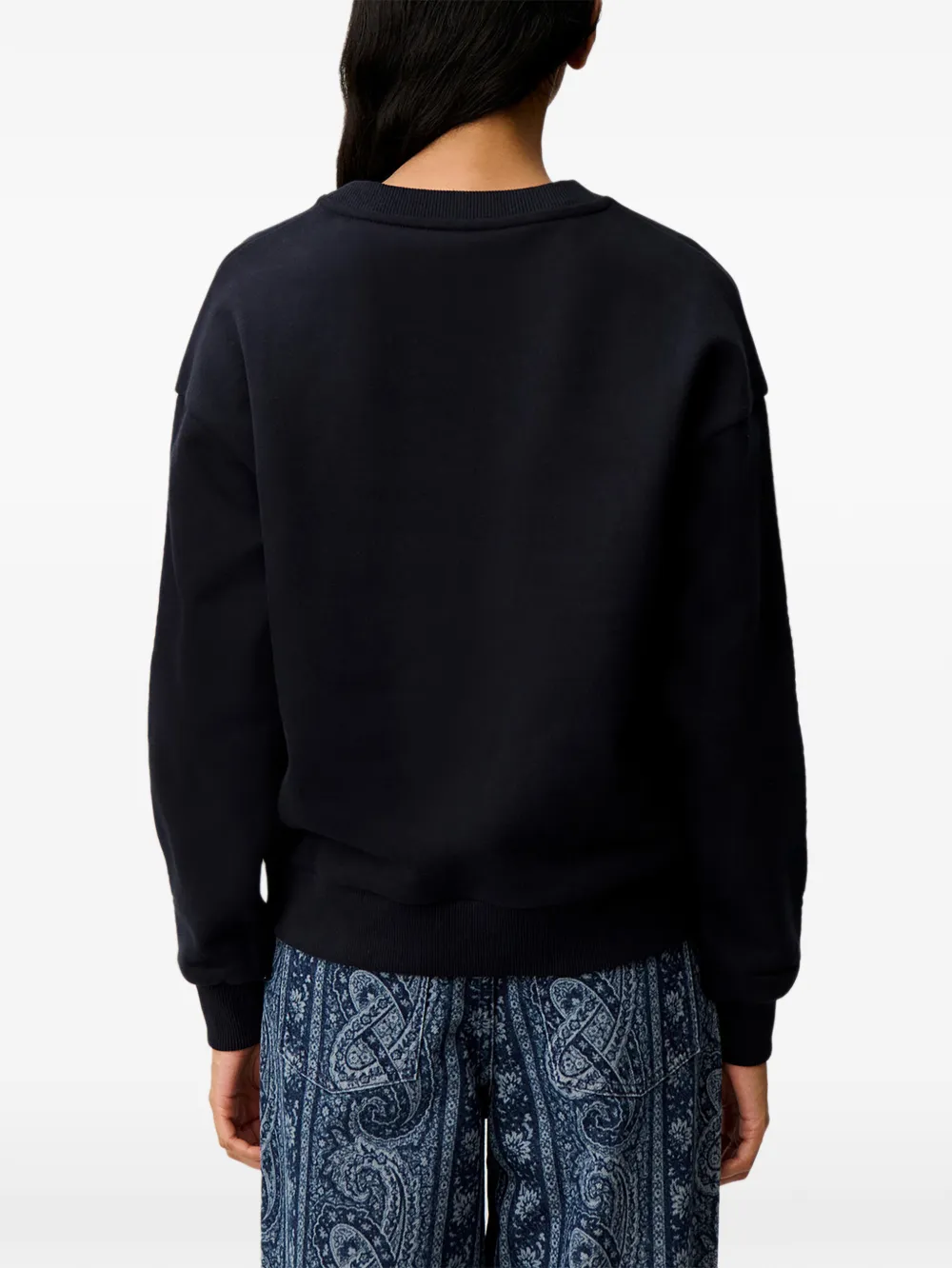 Claudie Pierlot Casual C sweater van biologisch katoen Blauw
