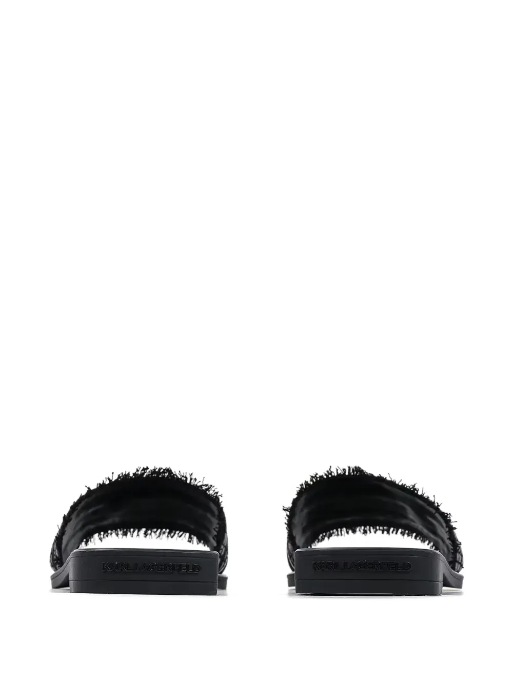 Karl Lagerfeld Skoot III Border flat sandals Zwart