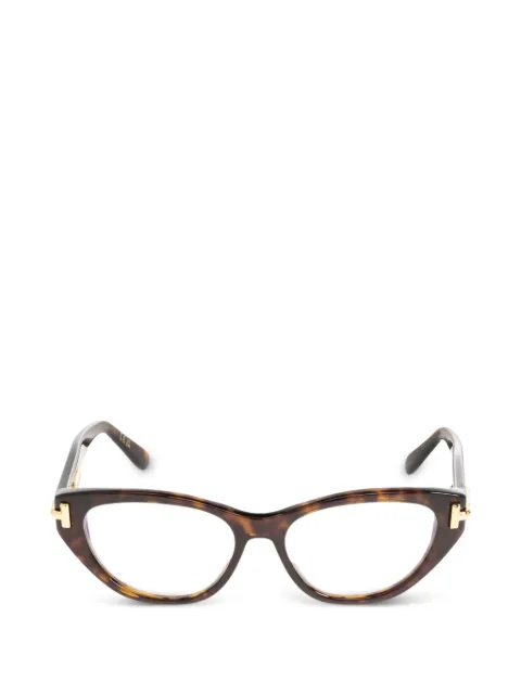 TOM FORD Eyewear トータスシェル キャットアイメガネフレーム