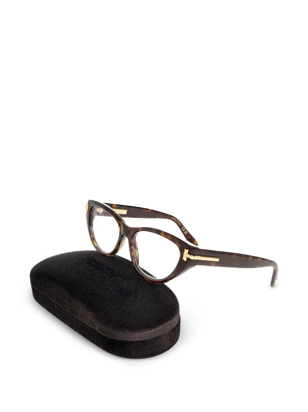 TOM FORD Eyewear Bril met schildpadschild-effect Bruin