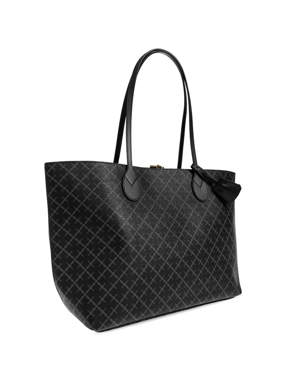 By Malene Birger Medium Abi shopper met monogram Zwart