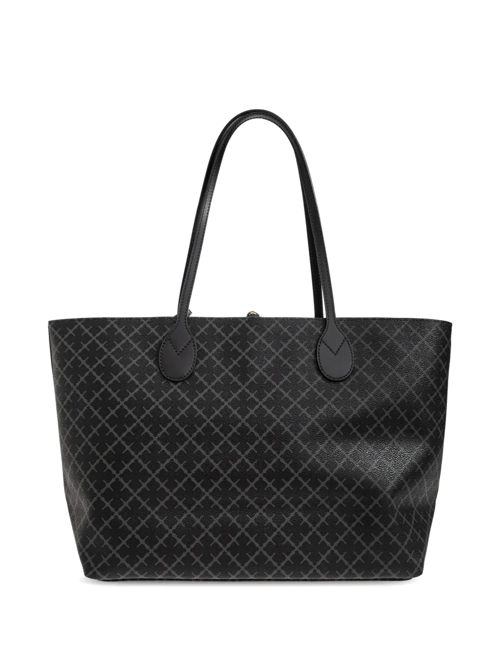 By Malene Birger Medium Abi shopper met monogram Zwart