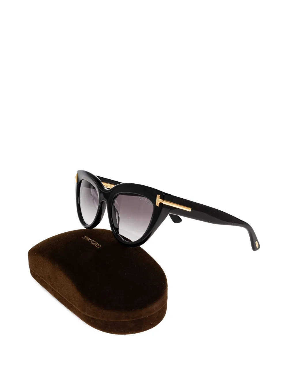 TOM FORD Eyewear Zonnebril met cat-eye montuur Zwart
