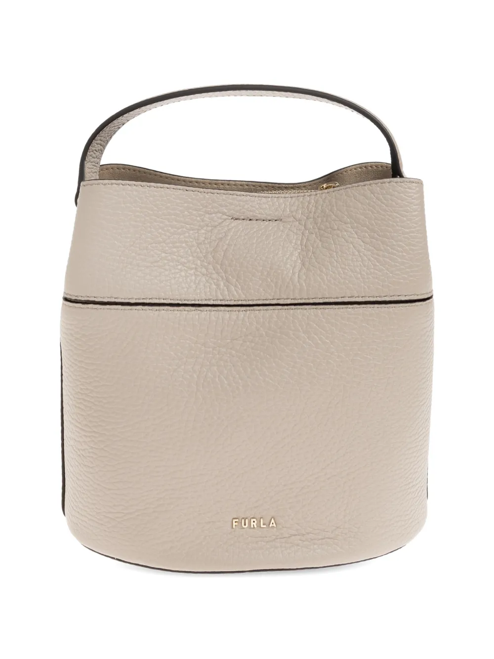 Furla Amelia leren bucket-tas Beige