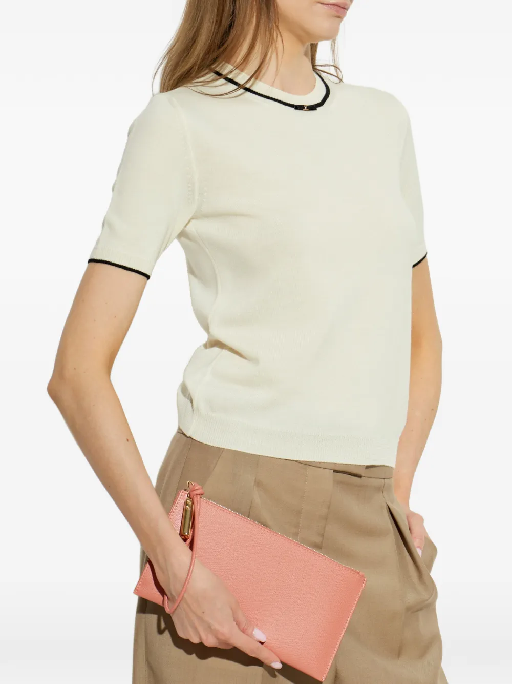 Furla Iride leren clutch Roze