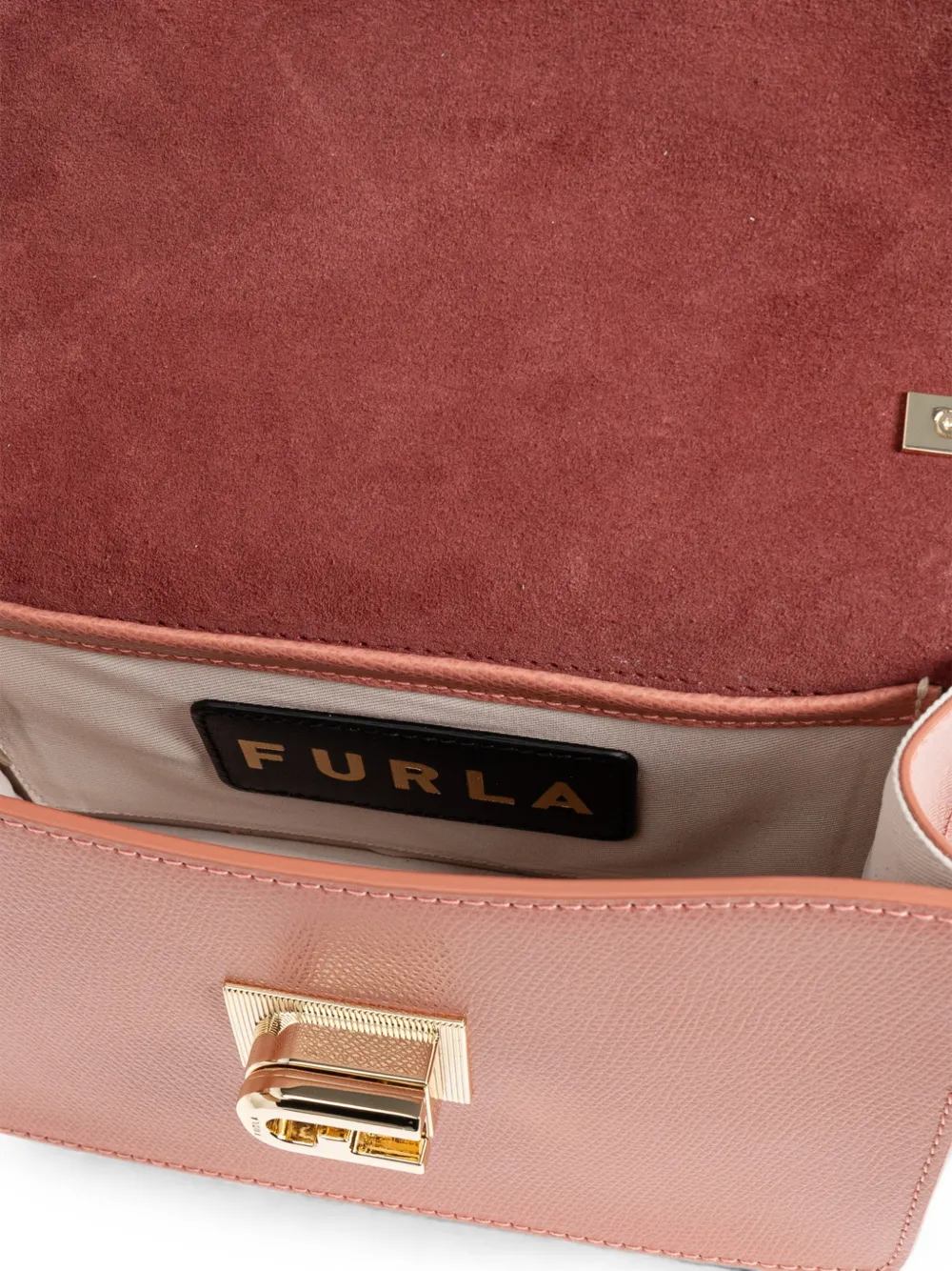 Furla 1927 mini leren crossbodytas Roze