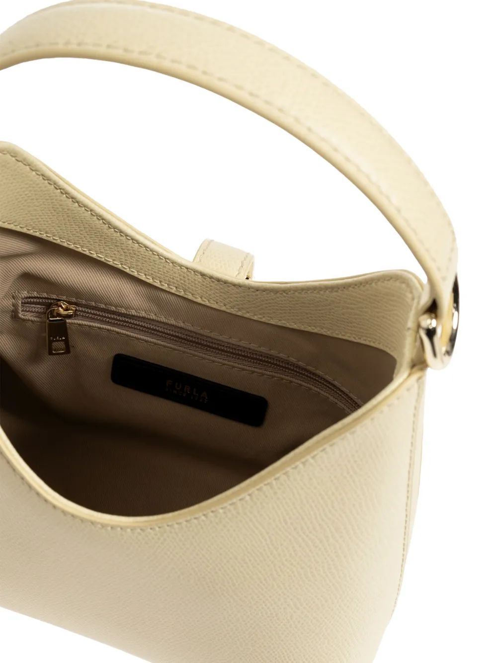 Furla Kleine Iride leren tas Beige