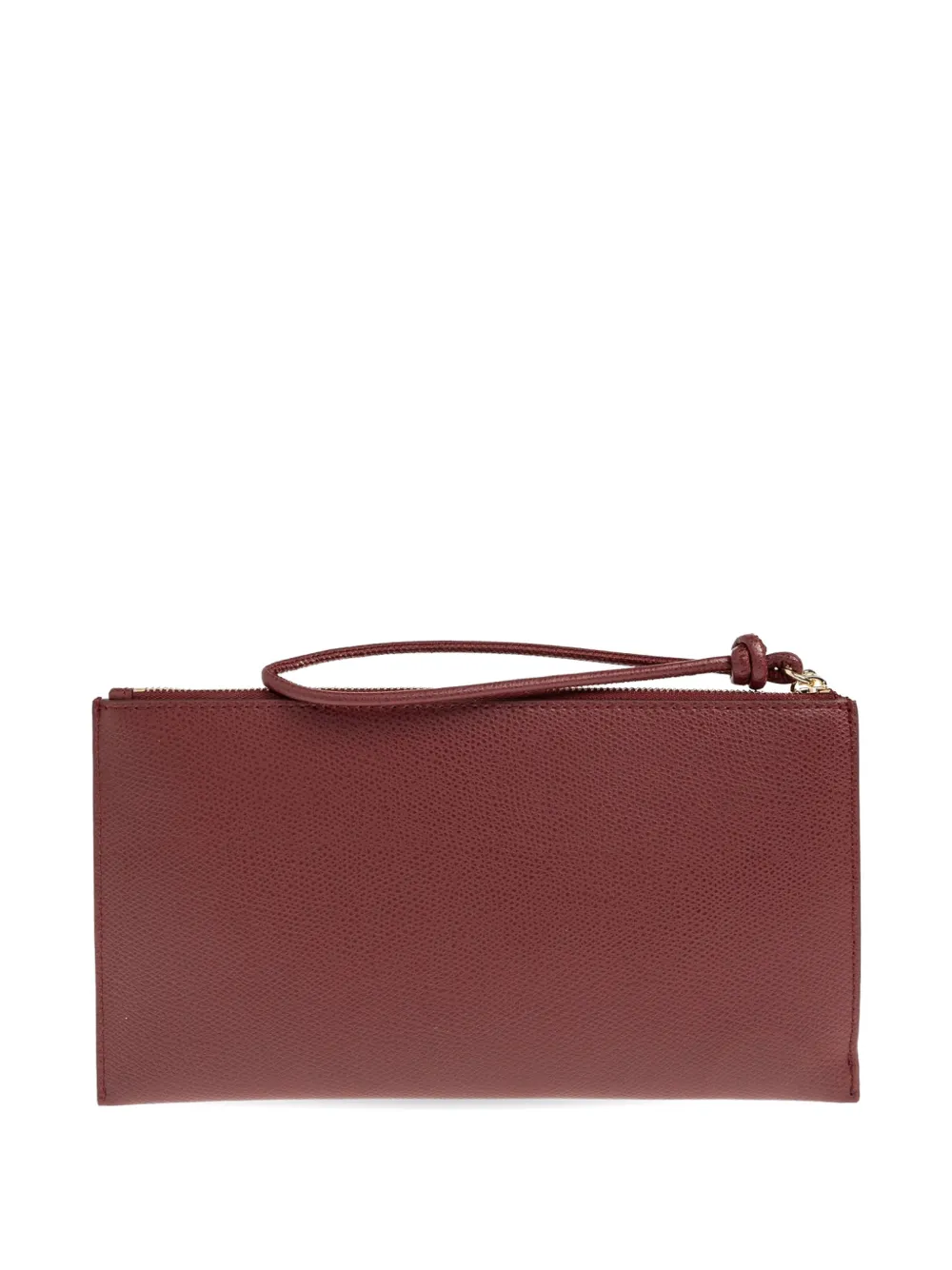 Furla Iride clutch van bewerkt leer Rood