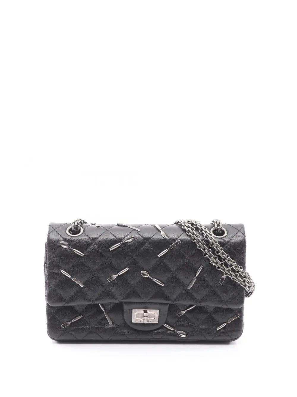 CHANEL Pre-Owned 2015-2016 Brasserie Charms Reissue 225 Flap Bag shoulder bag - Black