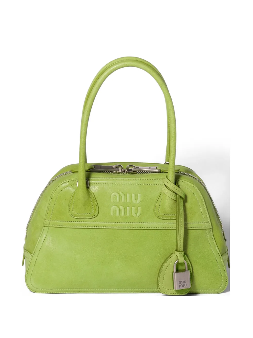 Miu Miu Vivant nappa leather bag - Green