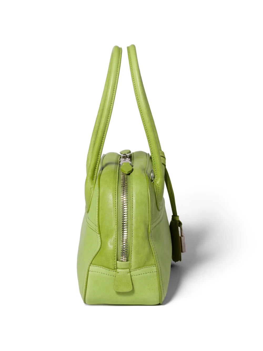 Miu Vivant nappa leren tas Groen