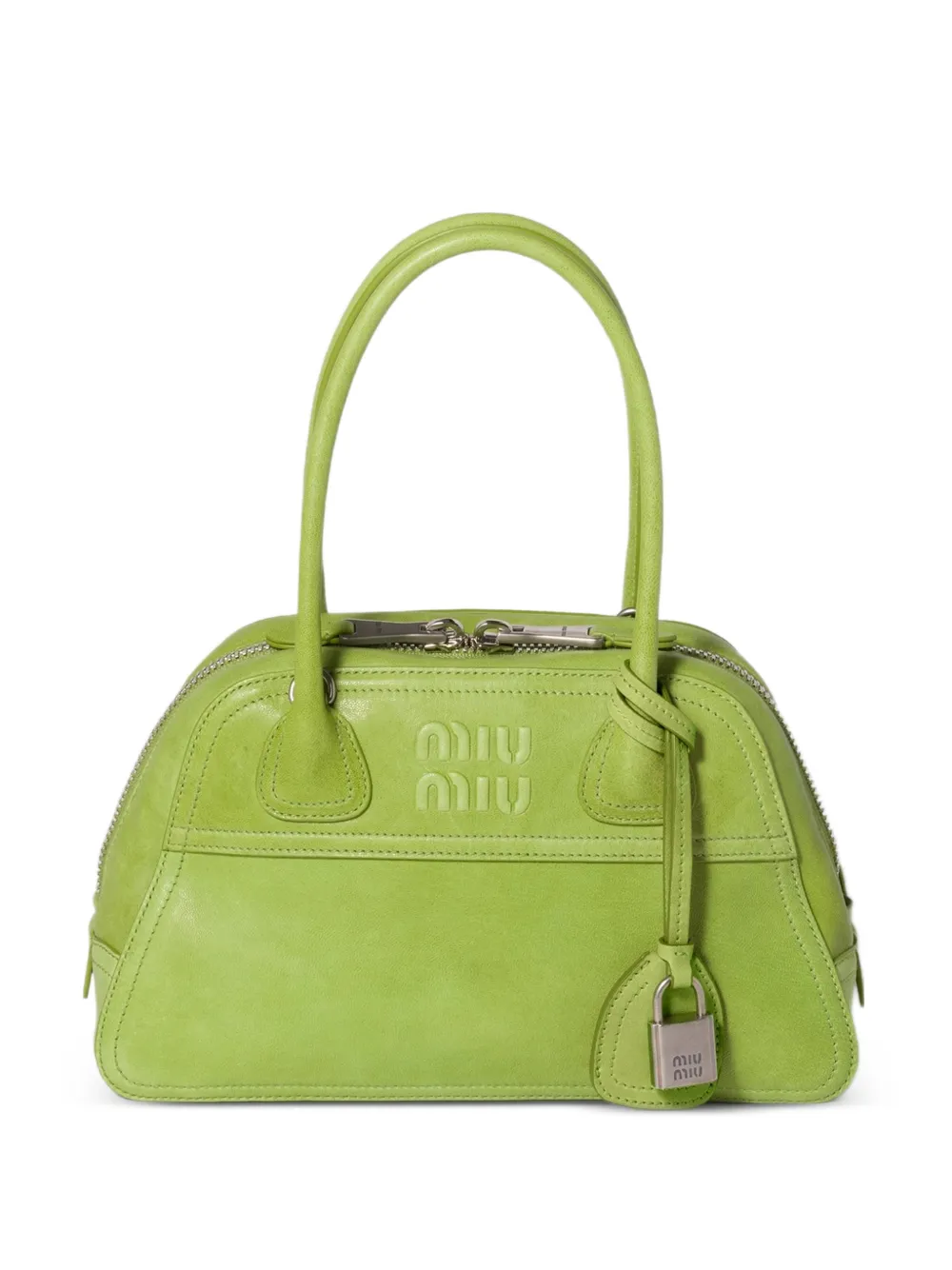 Miu Miu Vivant nappa leather bag - Green