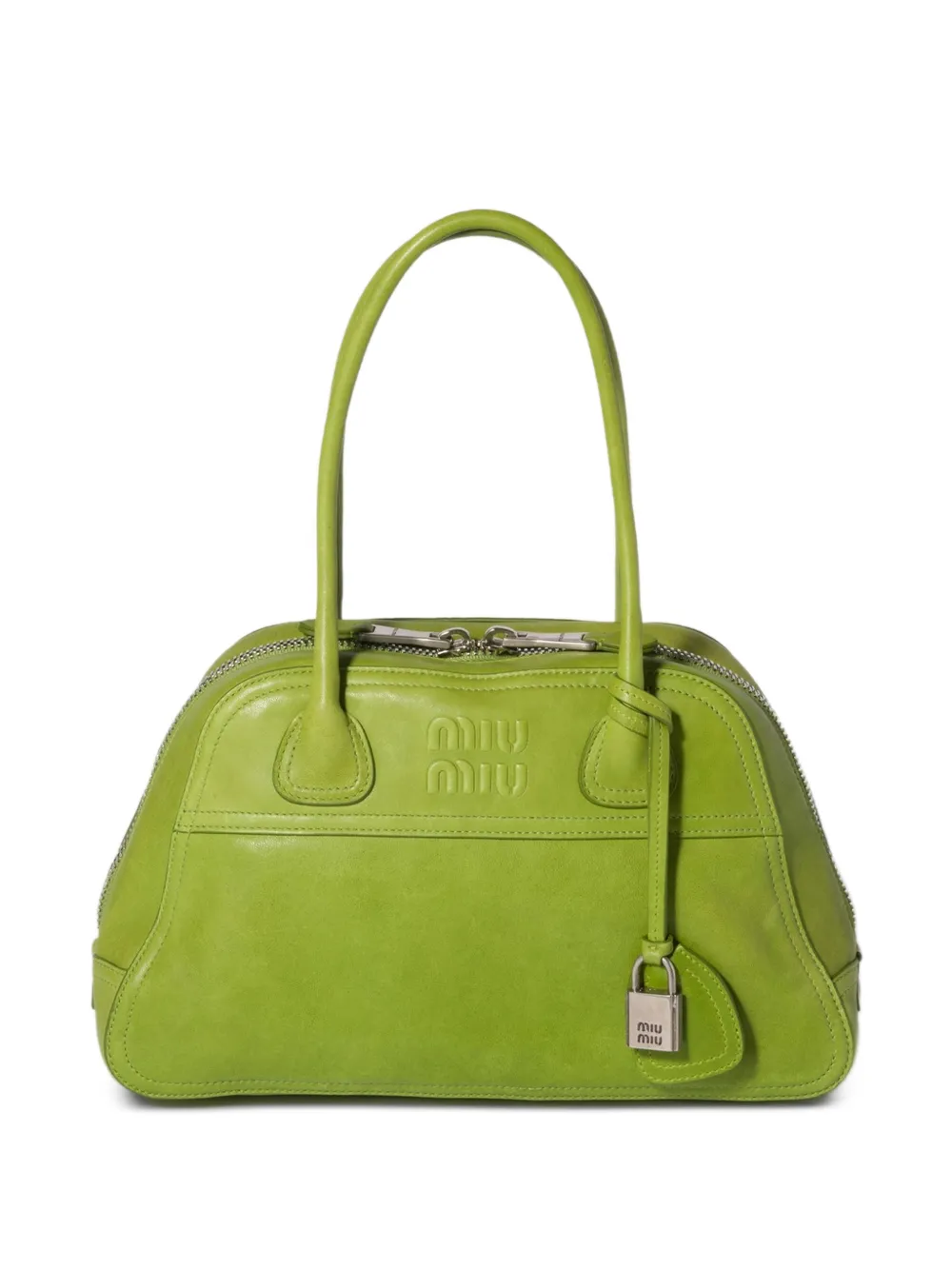 Miu Miu Vivant nappa leather bag - Verde