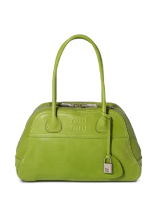 Miu Miu Vivant Nappa Leather Bag | Green | FARFETCH